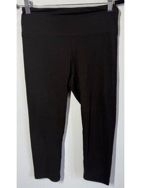 Rae Mode Womens Carpi Leggings Size Medium Black Gym Lounge Walking Running